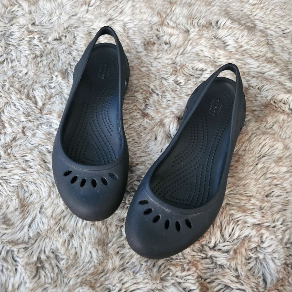 CROCS Kadee‎ Sling Back Ballet Flats Black Women's Size 7